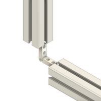 41-210-0 MODULAR SOLUTIONS ALUMINUM HINGE<br>MITER CONNECTOR - ELBOW  MITER NO DRILLING